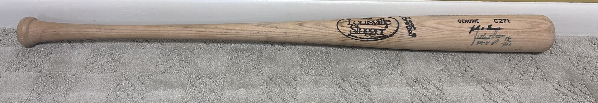 Julio Franco 1990 All-Star MVP Autographed Baseball Bat