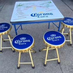 Corona Table With Stools