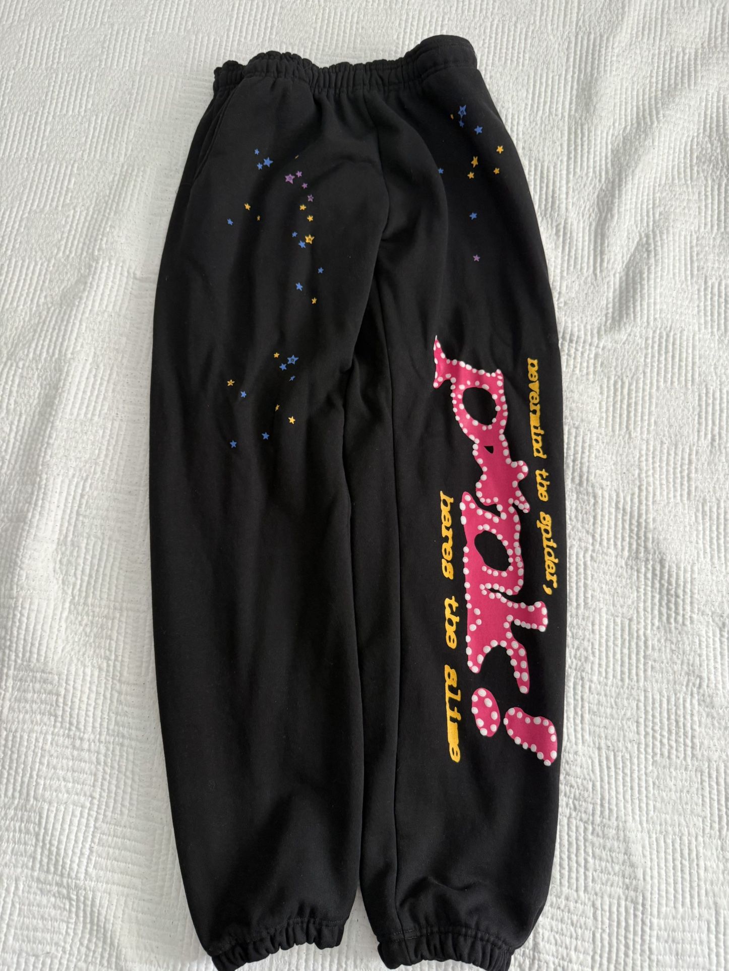 Sp5der Sweatpants Black Punk Size Medium