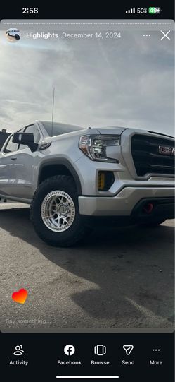 GMC sierra wheels sands tire