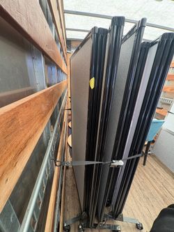 Mobile Gray Fabric Office Partitions