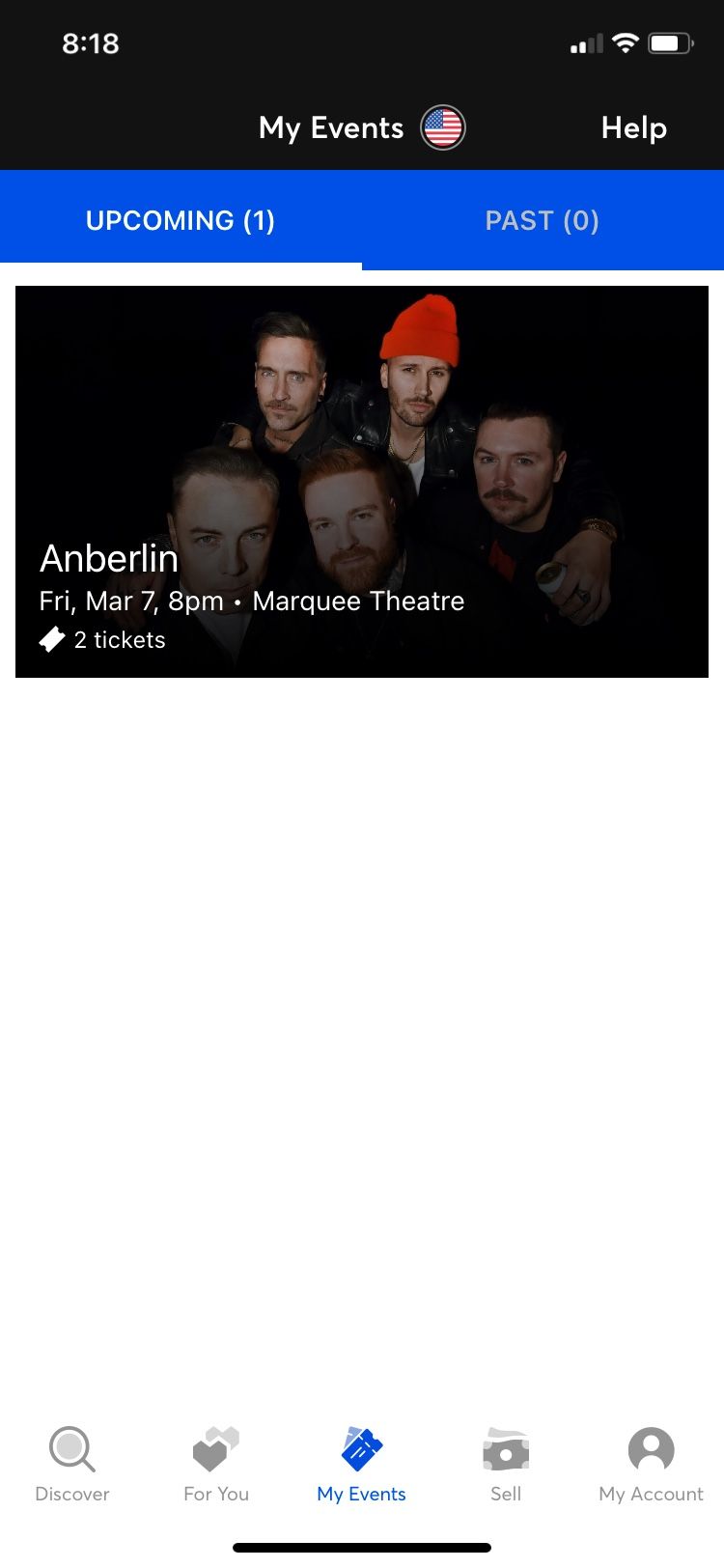 2 Anberlin Tickets - Friday March 7th