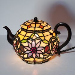 Stained Glass Teapot Lamp