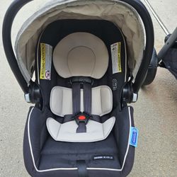 Graco Car Seat, Stroller And Extra Base