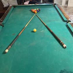 Vintage Brunswick Pool Table 