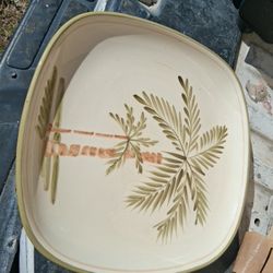 Fancy Dish Set Dinner Plates, Platter, Crystal Heavy Glass Pitcher