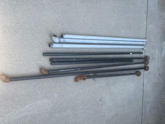 3/4 Inch And 1 Inch Black Pipe 