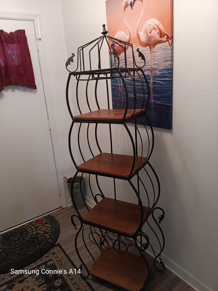 WINE RACK/ GLASSES RACK/ . VERY UNIQUE. CASH ONLY.