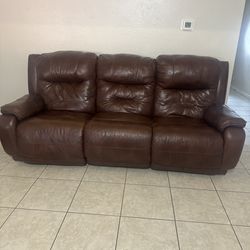 3 piece leather couch