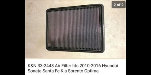 K&N high performance air filter.
