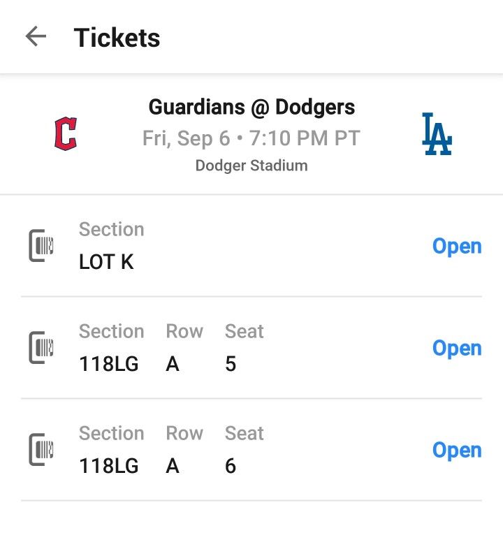 Dodger Tickets For Tonight 9/6