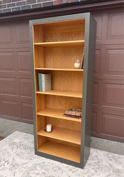 Modern Bookcase | Sherwin-Williams Urbane Bronze | 72” Tall