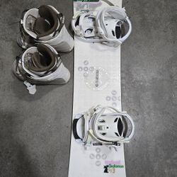 Womens Salomon Snowboard and Boots