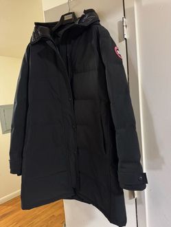 Canada Goose Shelburne Parka Women's S Black Long Down Hooded Coat