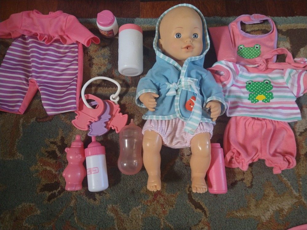 Baby Doll With Backpack Full Of Stuff 