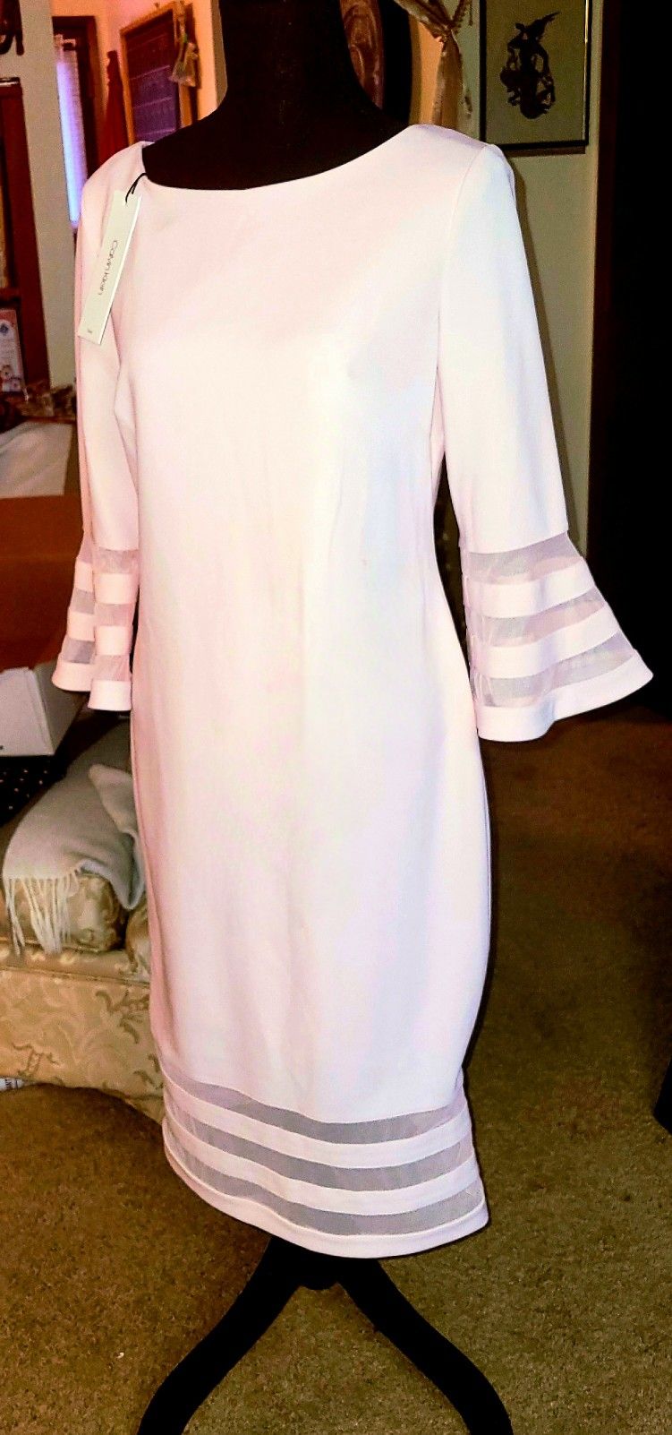 Calvin Klein Sz 10 Classic Cut Jackie O, Style Dress