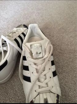 Adidas Superstar White Black Stripe Sneakers