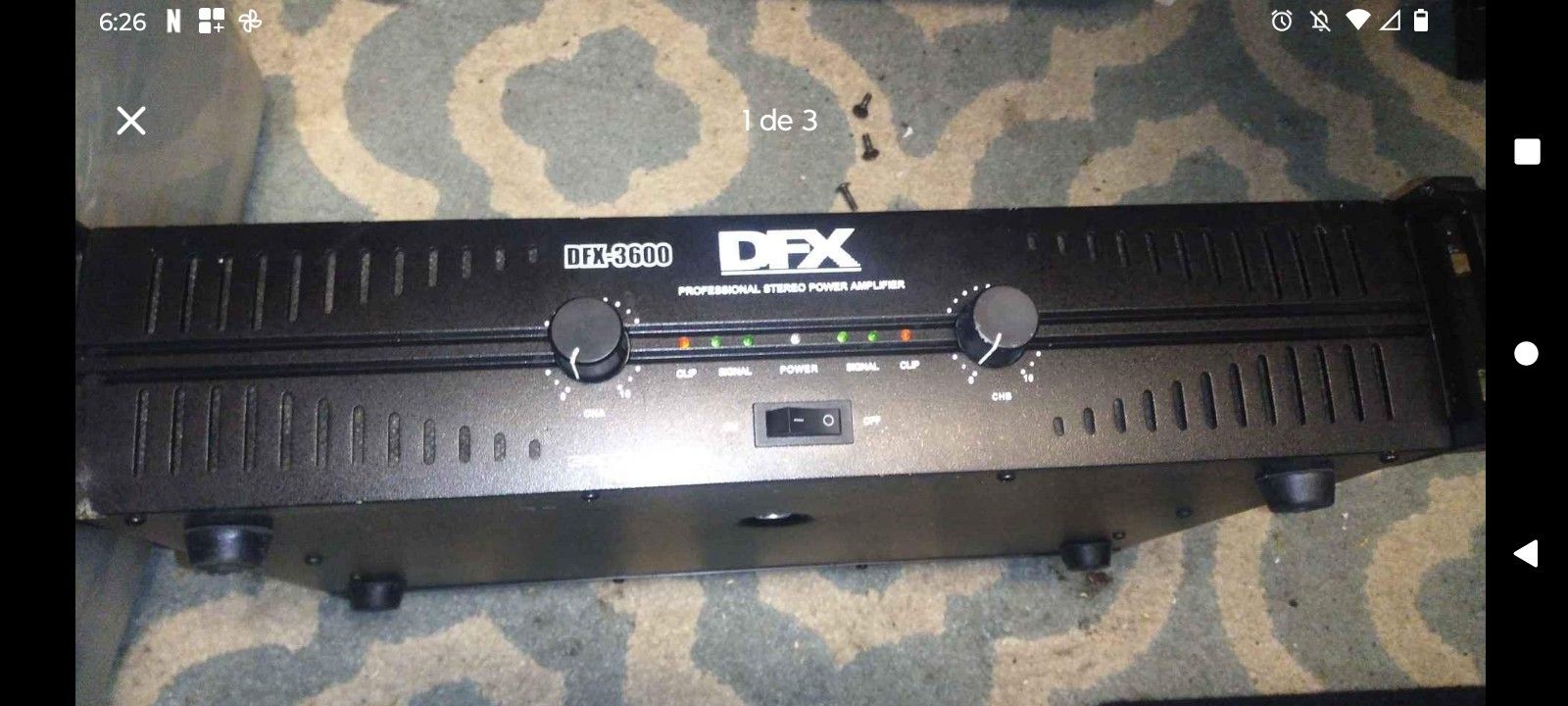 DFX POWER AMPLIFIER 3600