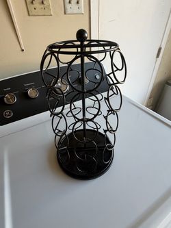 K cup holder rotates organizer stand holds 35 pods capacity