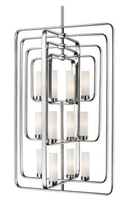Z Lite Aideen 12 Light 24" 3 Tier Shaded Chandelier