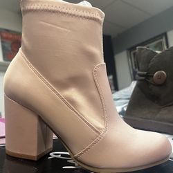 Pink Heeled Boots