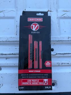 Craftsman V Series Magnetic Socket Rail Set 3pc