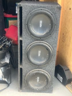 3 12in  Sub Speakers In Box