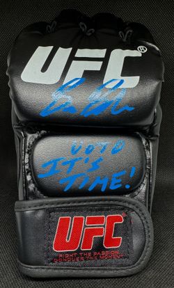 Bruce Buffer Signed Glove PSA Authentication w/ Inscriptions!