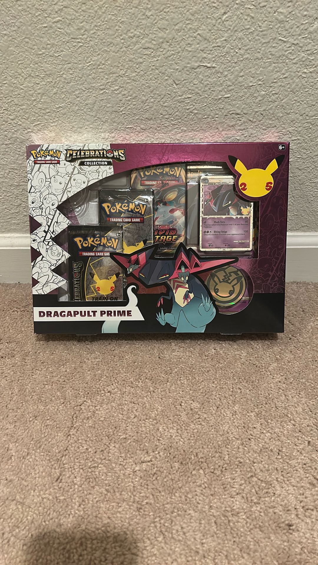 Pokemon Dragapult Prime Celebrations Box