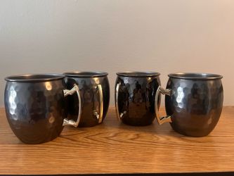 Set of 4 Hammered Moscow Mule Mugs