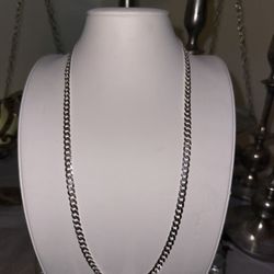 Men’s Silver Figaro  Necklace 925