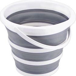 Collapsible Bucket 10L 2.6 Gallon Cleaning Bucket Mop Bucket Folding Foldable Portable Small Plastic Water Supplies for Outdoor Garden Camping Fishing
