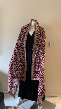 Duppata/ scarf/ wrap / shawl with velvet dots