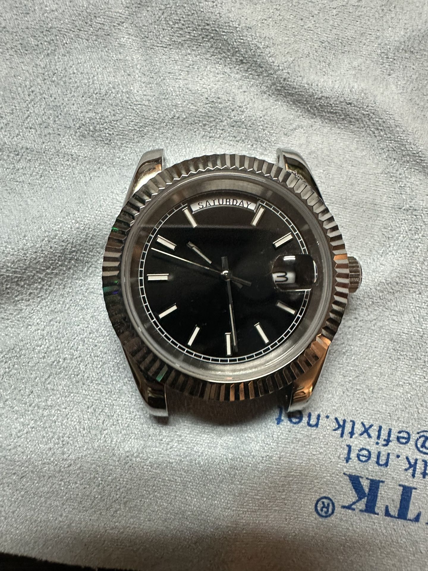 40mm Daydate Black Dial Mod Watch -no bracelet