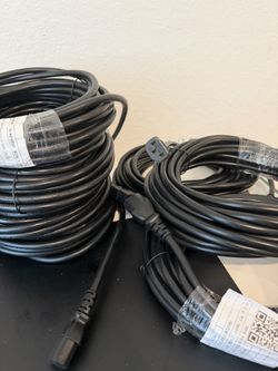 MyCableMart 25ft Computer Power Cord (NEMA 5-15P to C13 Plug 18AWG, Black). 