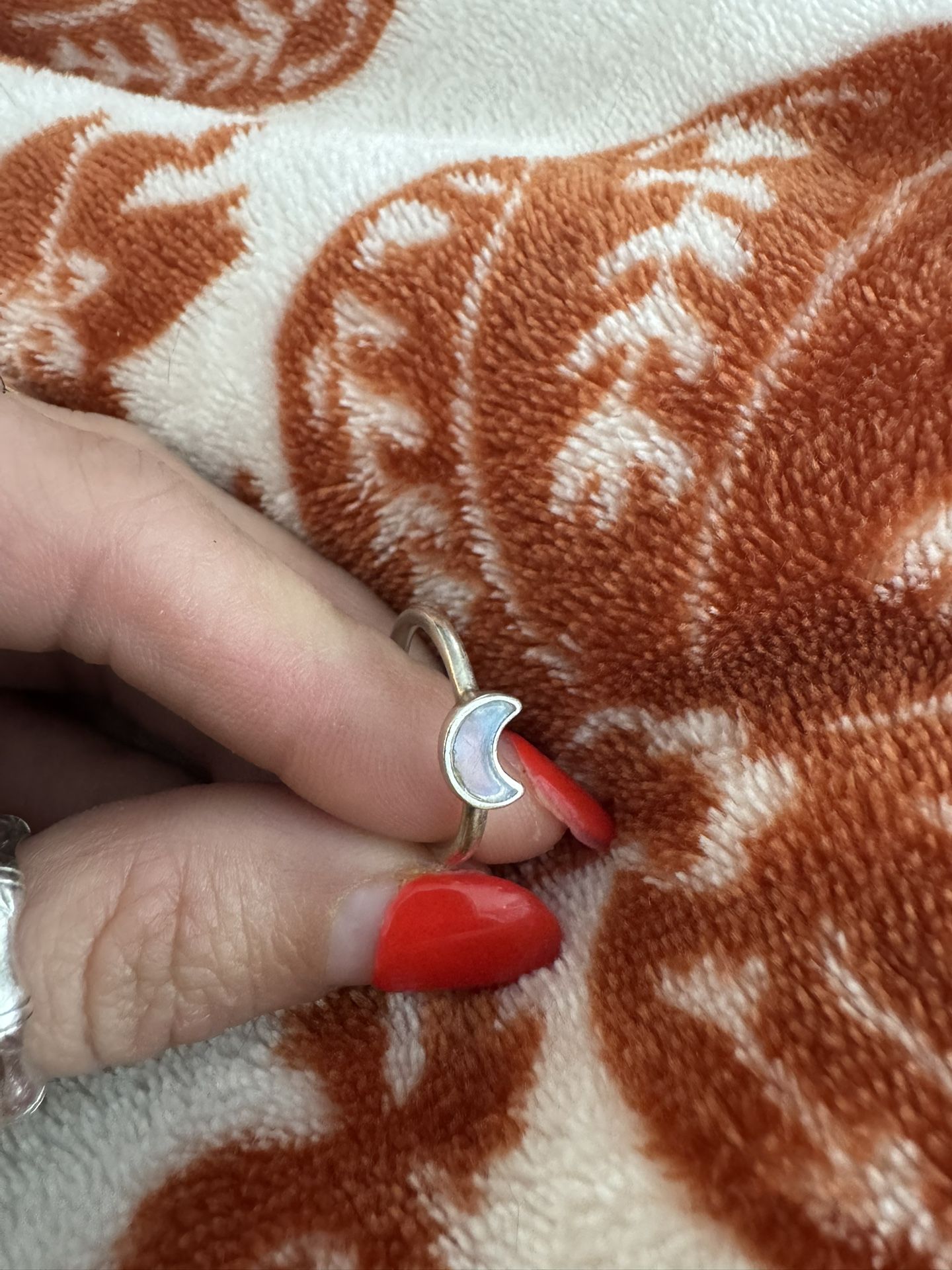 Moonstone Moon Ring 
