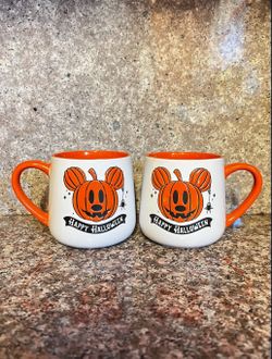 Mickey Pumpkin Halloween Mugs