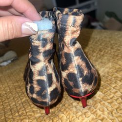 Leopard Boots (size 6)