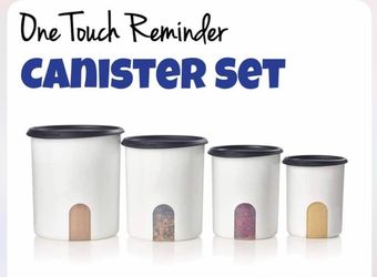 Tupperware Canister set 4pcs