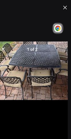 Cast aluminum  big table