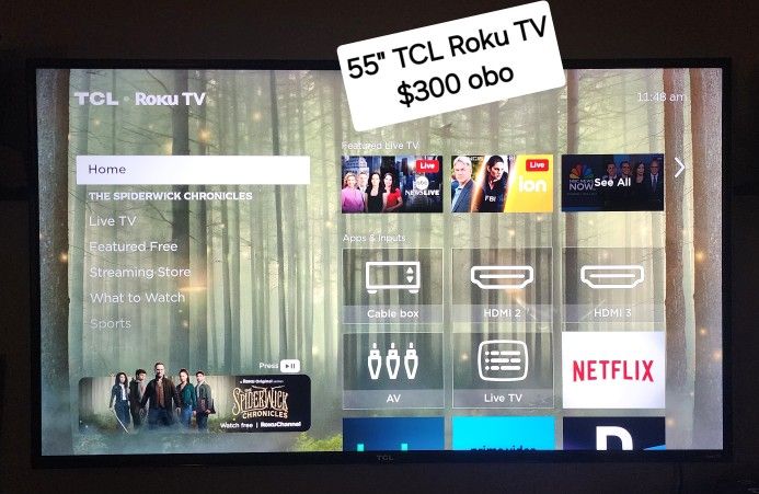 55 Inch TCL Roku TV