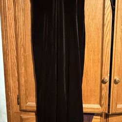 Velvet Black Off The Shoulder Prom Dress