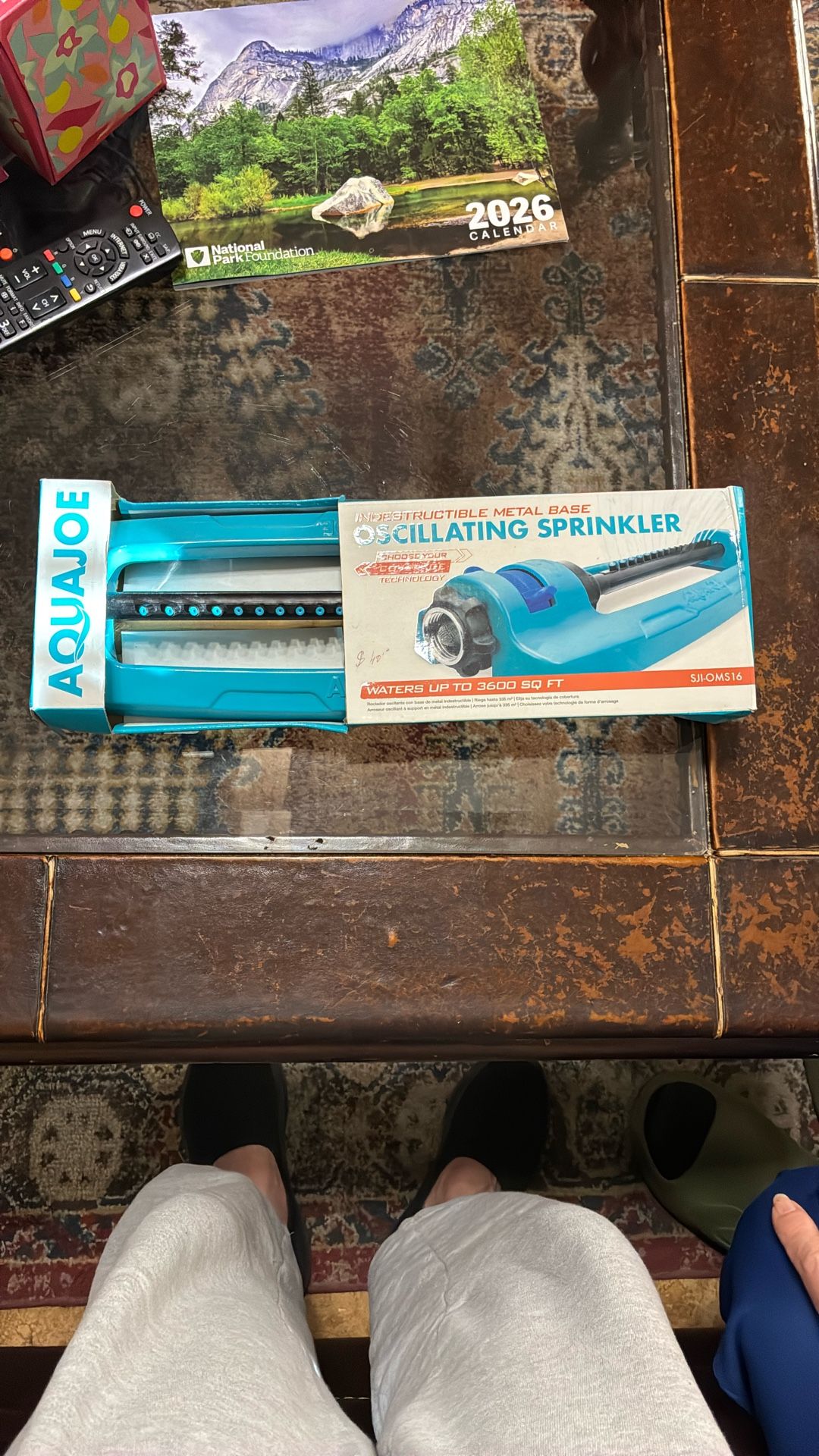 Aquajoe Metal Base Oscillating Sprinkler