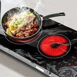 New Volt Cuisine Induction Dual Cooktop 3000wt Touch Screen Retails$160