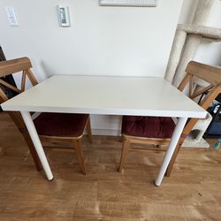 IKEA Desk/Table & Chairs