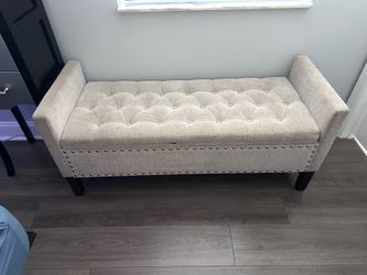 Bench chair with storage