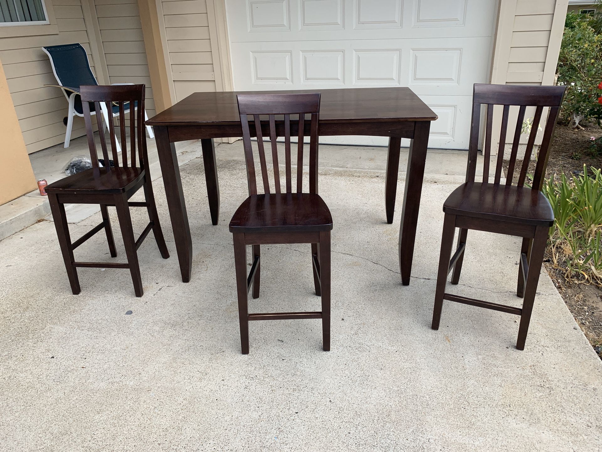 Dinner Table and Three Chair Set