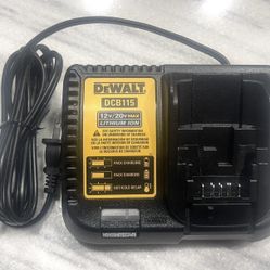 New Dewalt RAPID DCB115 Genuine 12-20V MAX FAST Battery Charger For Drill