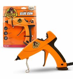 Gorilla Dual Temp Full Size Hot Glue Gun, Precision Nozzle