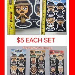 HOMIES BIGHEADZ VINYL COLLECTIBLE STICKERS